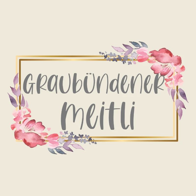 Schweiz Graubünden Mädchen Heimat Geschenk