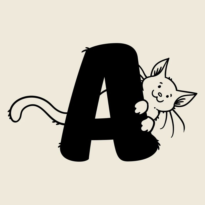 Katze Buchstabe A