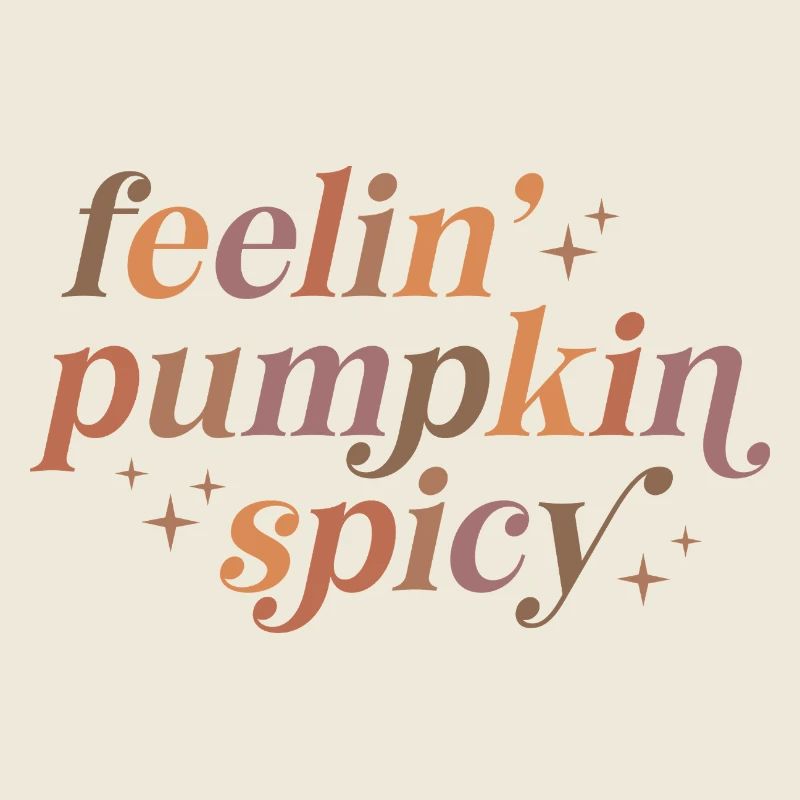 Conception de texte épicé Feelin' Pumpkin