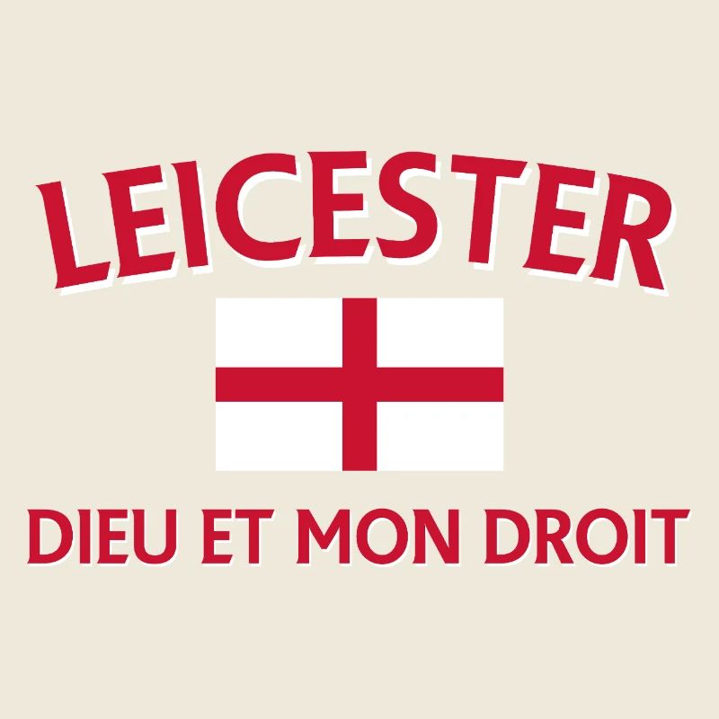 Leicester Angleterre Drapeau et devise
