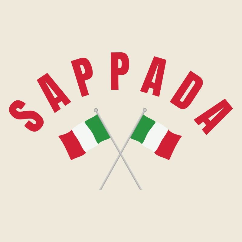 Sappada Italien Flaggen