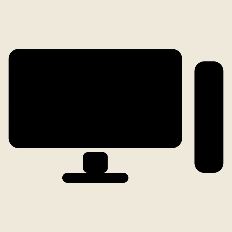 Icône minimaliste de configuration PC – Gamer Design