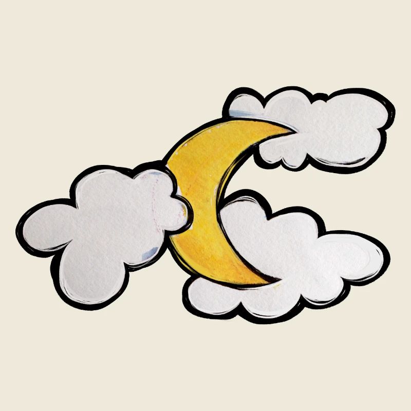 Moonlit Cloud Sketch