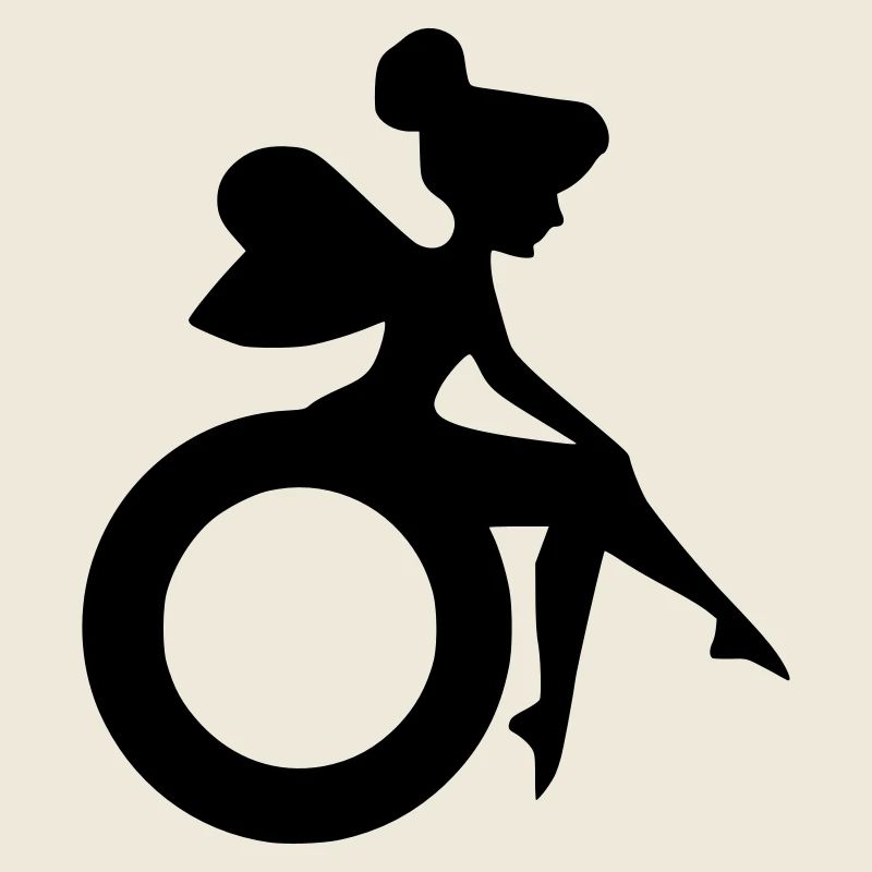 Bild einer Fee im Rollstuhl #