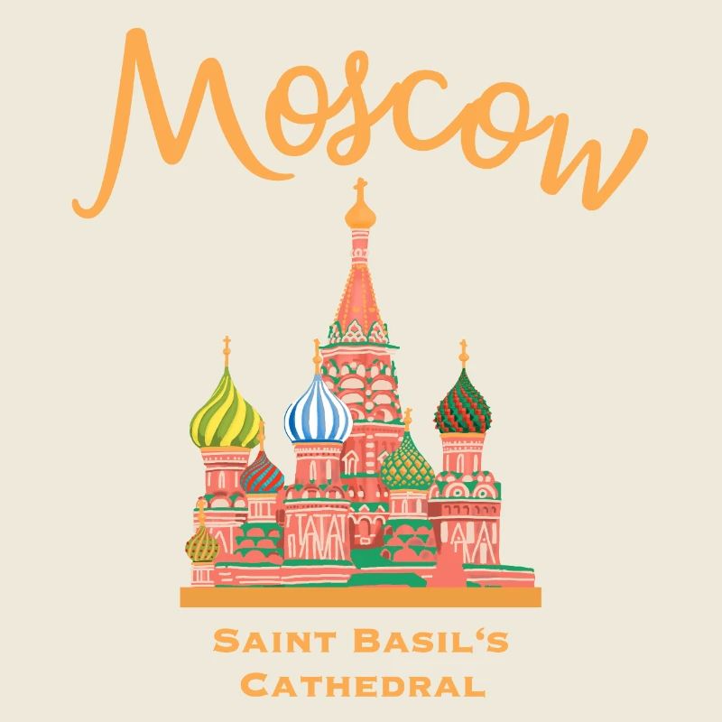 Moscou, cathédrale Saint-Basile, dessin marquant