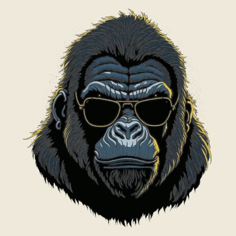 Gorilla with sunglasses
