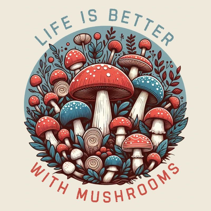 La vie est meilleure avec les champignons