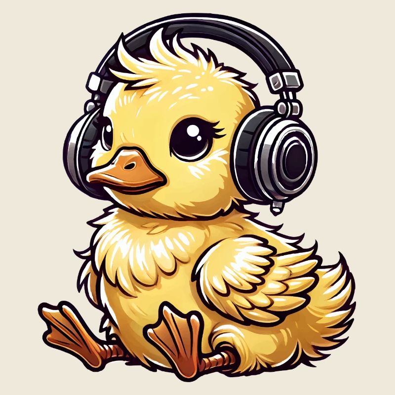 Motif de casque de poussin mignon