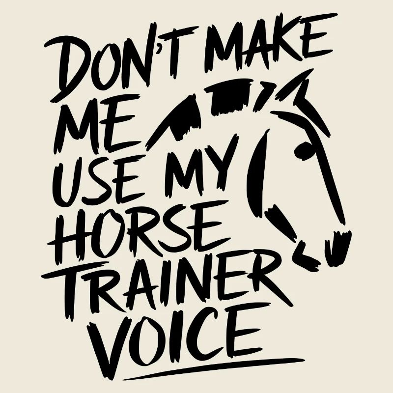 Riding trainer Humor with style and assertiveness