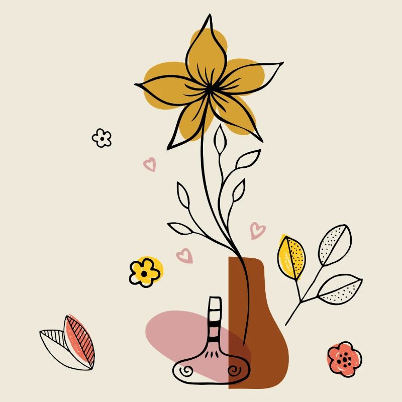 Vase à fleurs