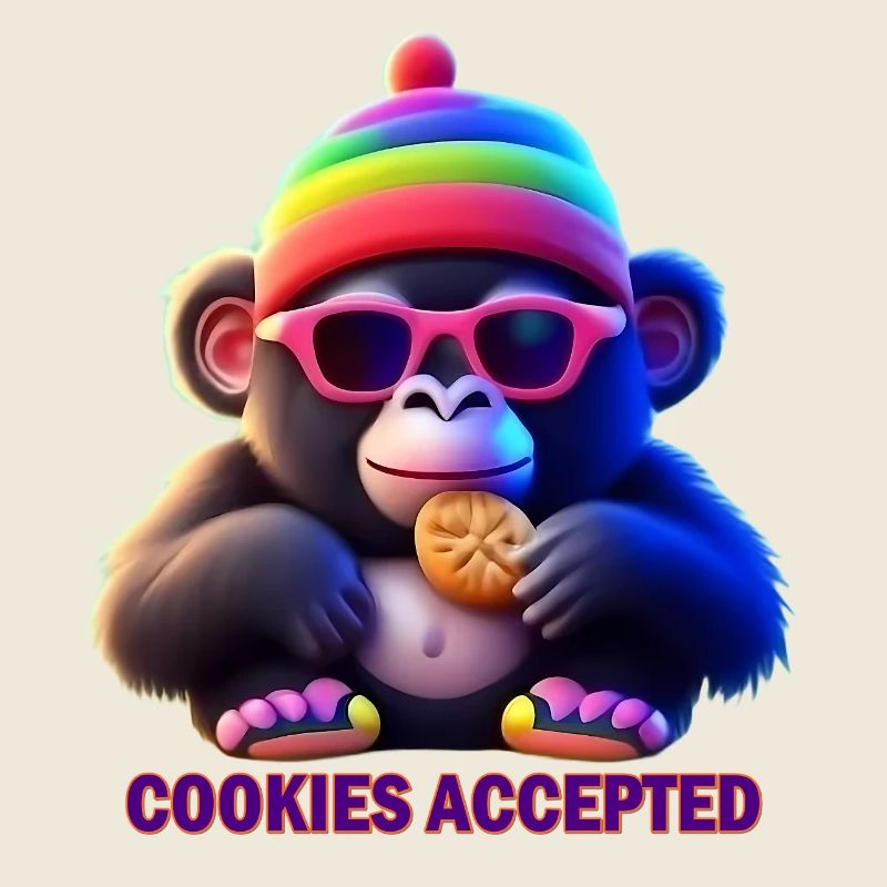 Singe coloré avec lunettes de soleil et casquette