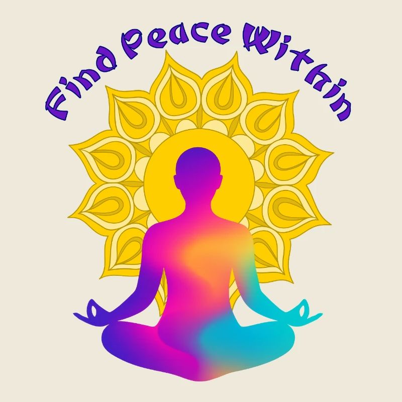 Find a Peace Within Mandala Glow