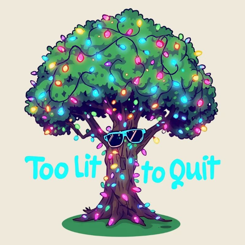 Too Lit to Quit Light Tree