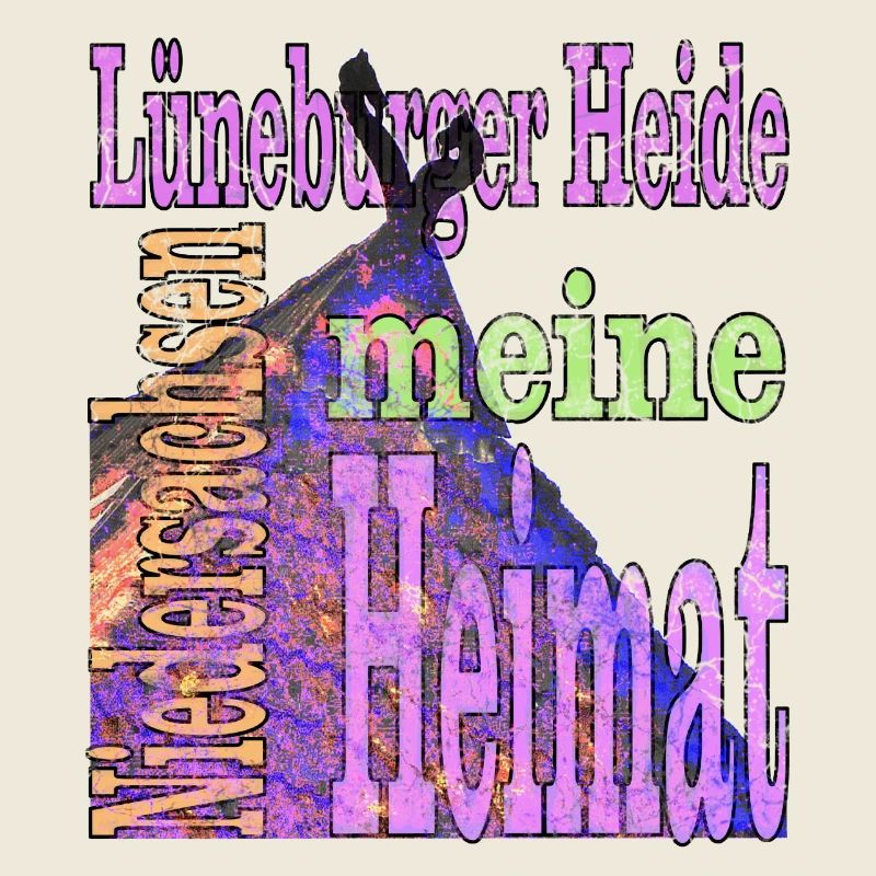 Lüneburger Heide mit Text