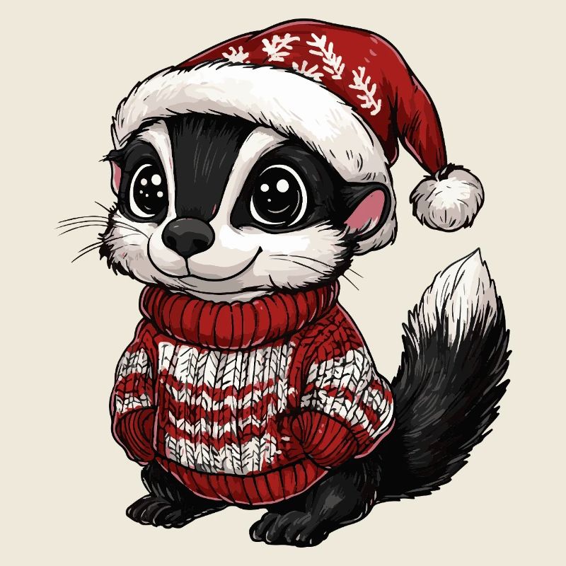 Noël de Noël moufette