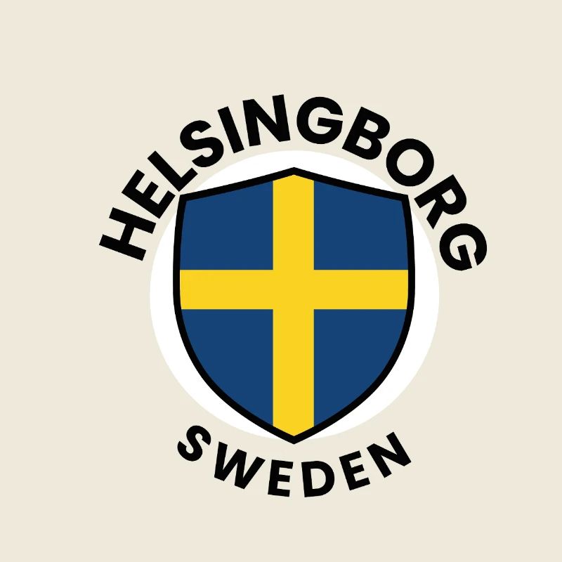 Shield with Swedish Flag