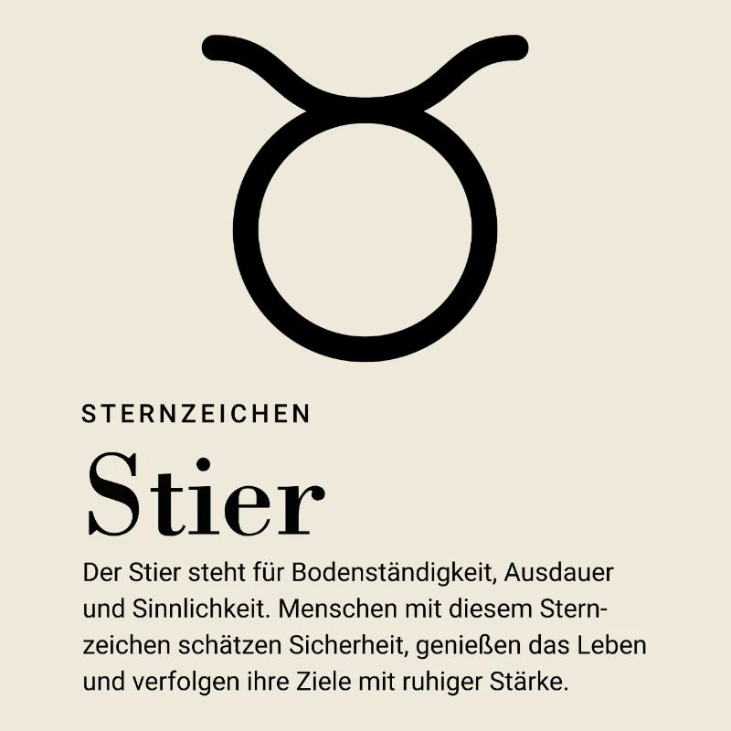 Sternzeichen Stier