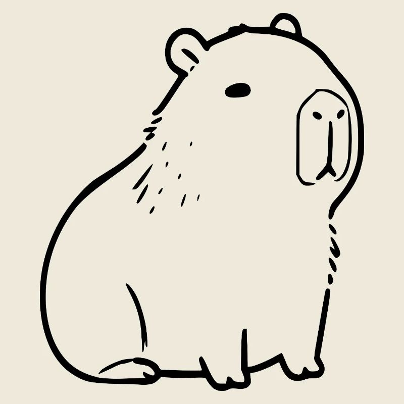 Capybara capybara noir