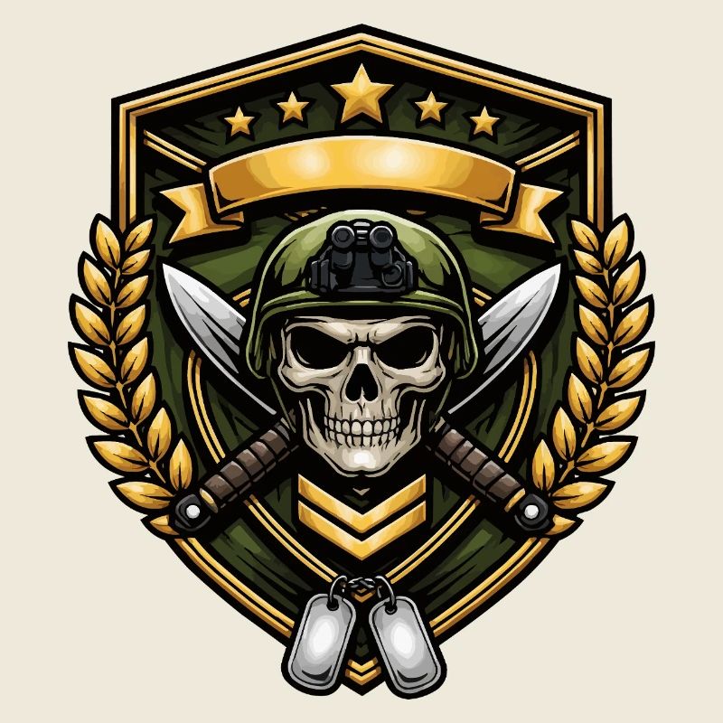 Schädelkrieger Schildabzeichen