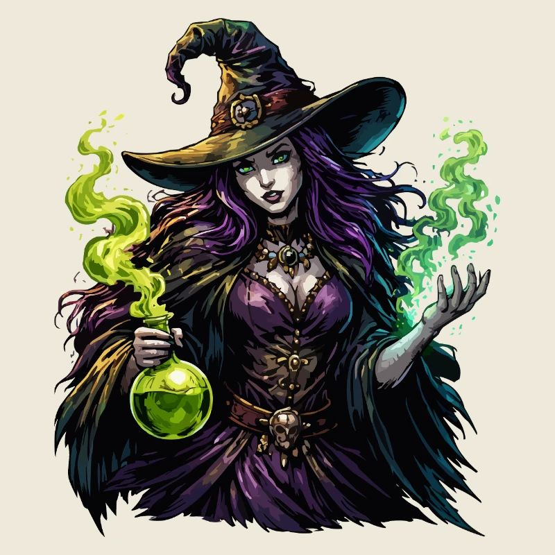 Sorcière avec Potion