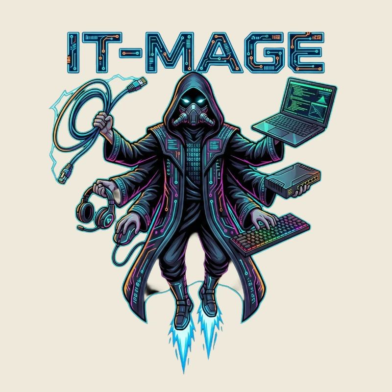 Cyber Hacker Neon IT-MAGE