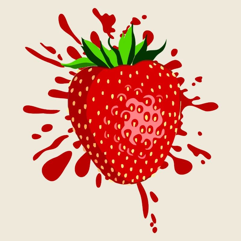 Erdbeer Spritzer Fruchtkunst