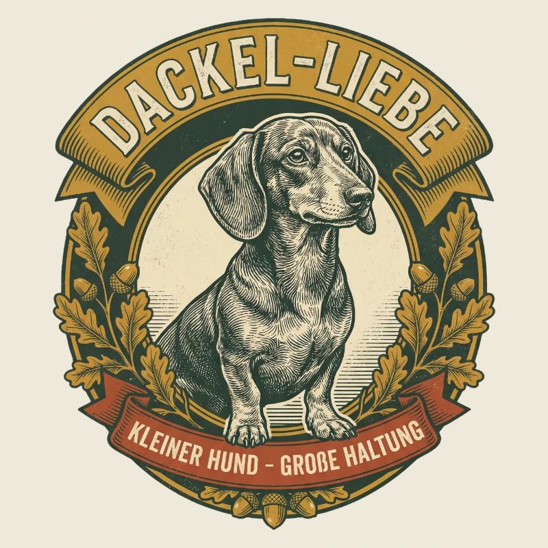 Dackel-Liebe – Kleiner Hund Große Haltung | Vintag