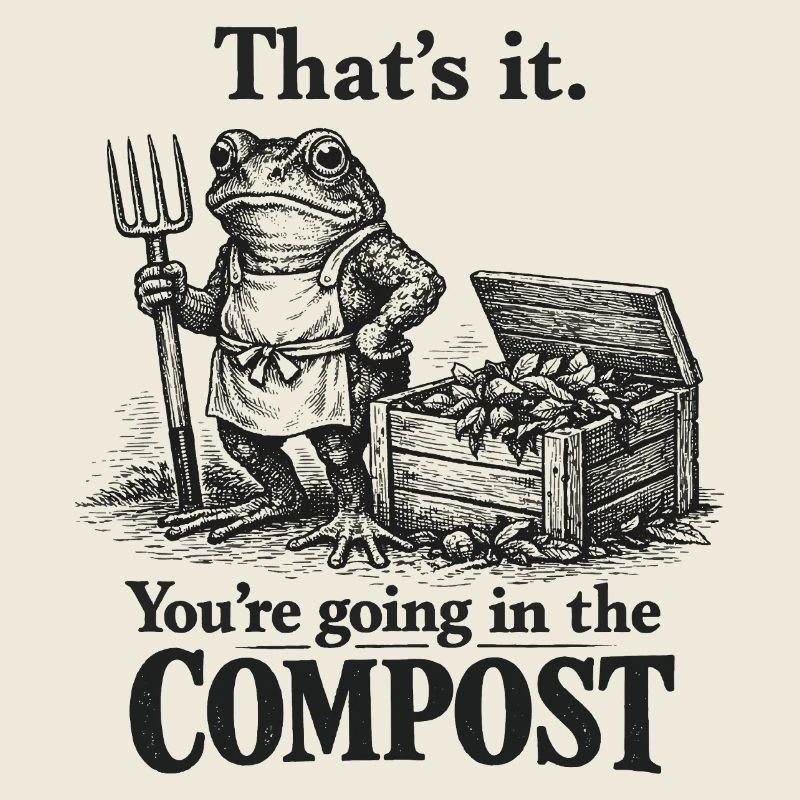 Humour Jardinage : Tu Vas Au Compost !