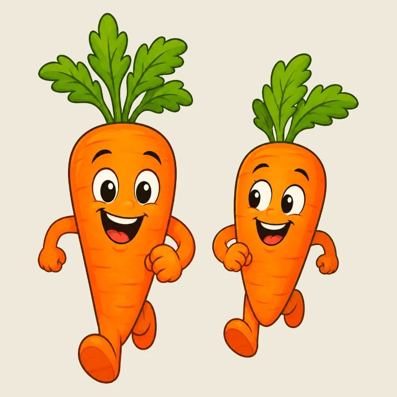 Carrots while jogging