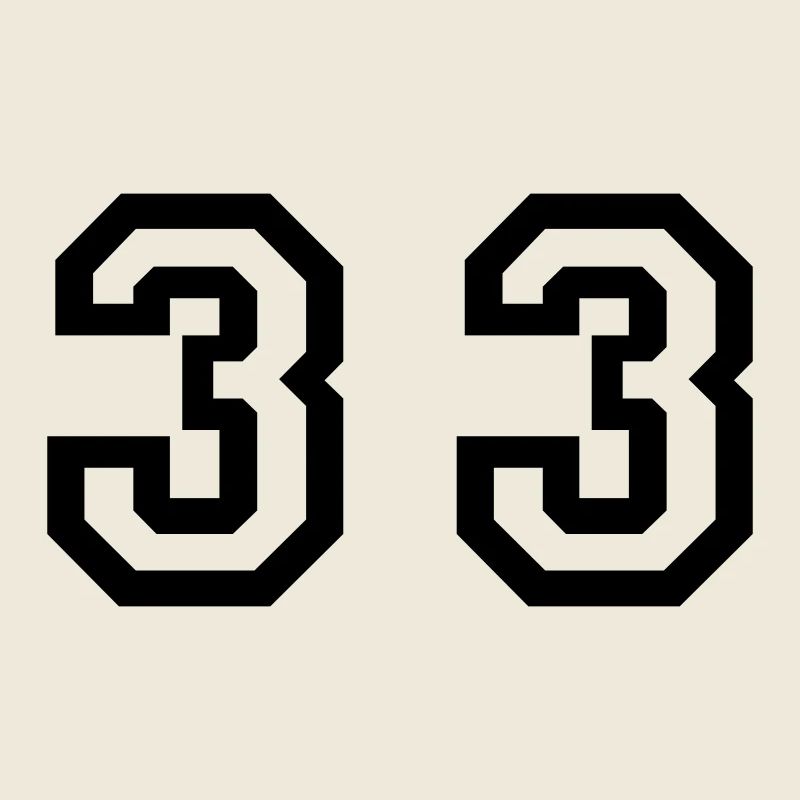 Number - 33 - Thirty Three