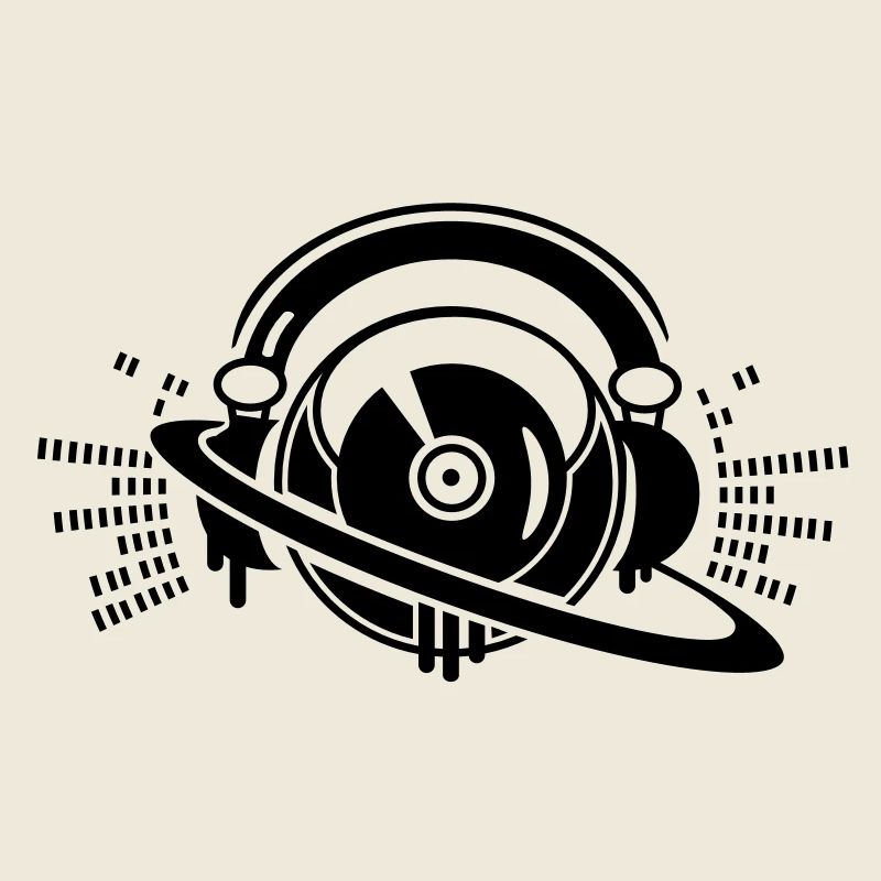 Une console de platines DJ avec un casque,