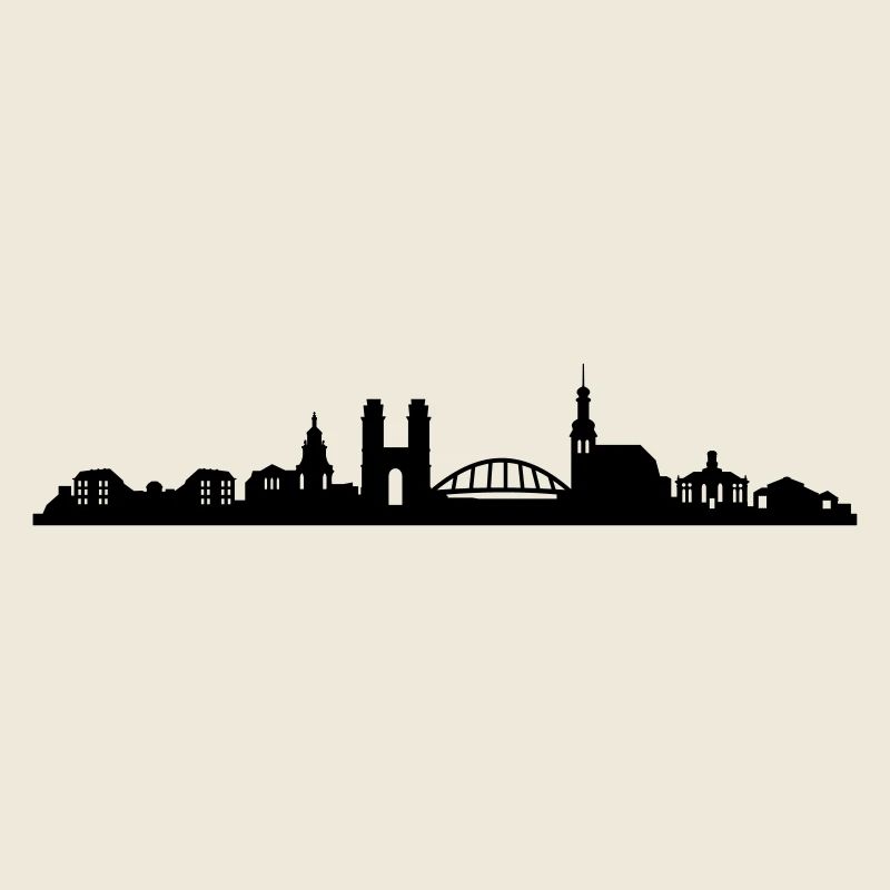 Skyline Saarbrücken Silhouette
