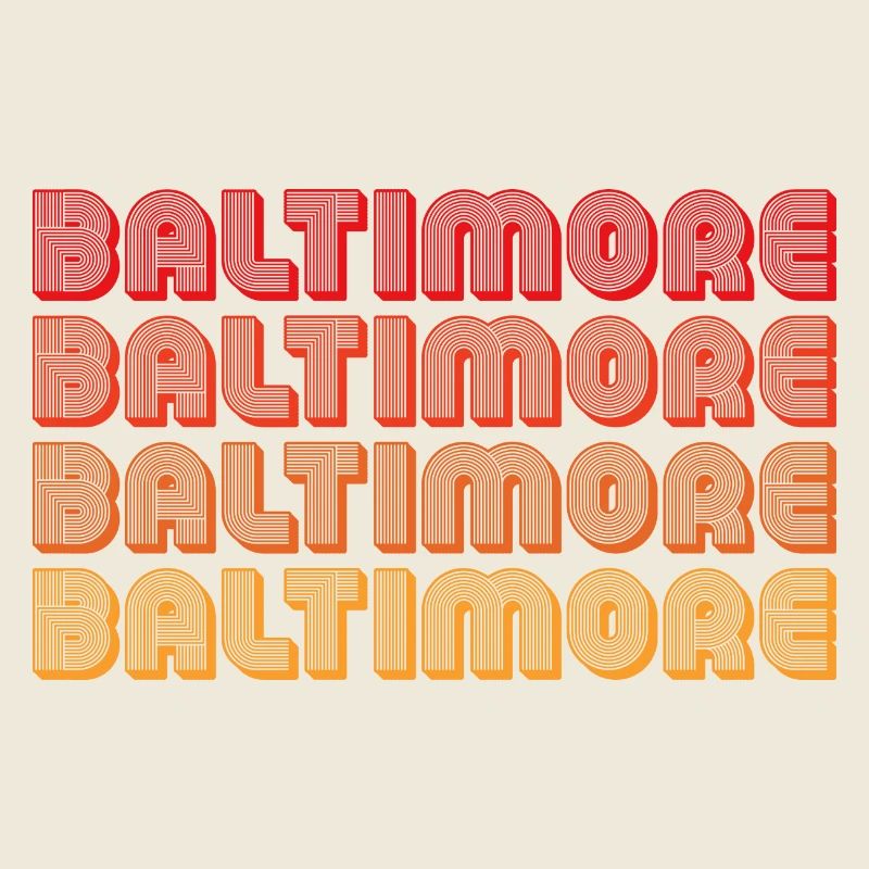 Baltimore Neon Gradient Repeats