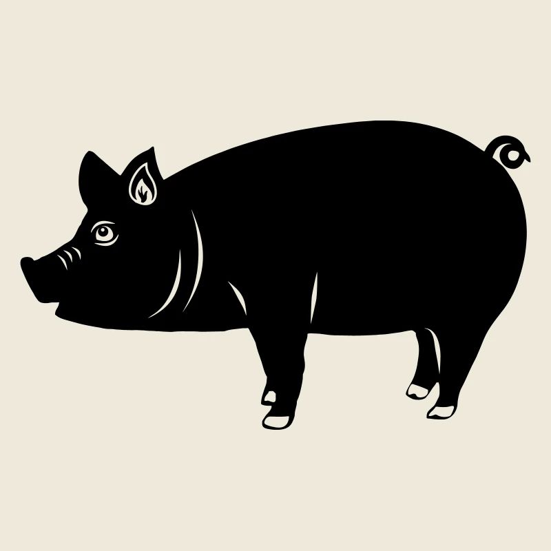 Logo de cochon Image d’ombre