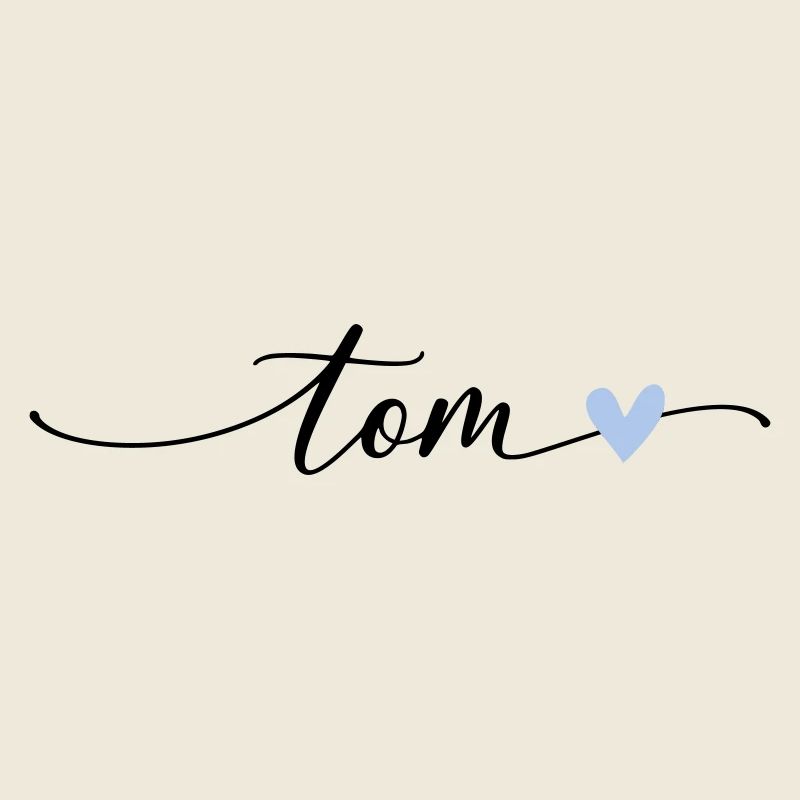 Tom Name Calligraphie Police
