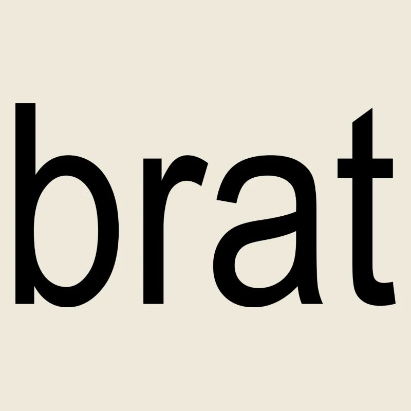 brat black text 5000