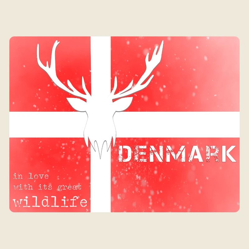 Danemark faune Drapeau Cerf