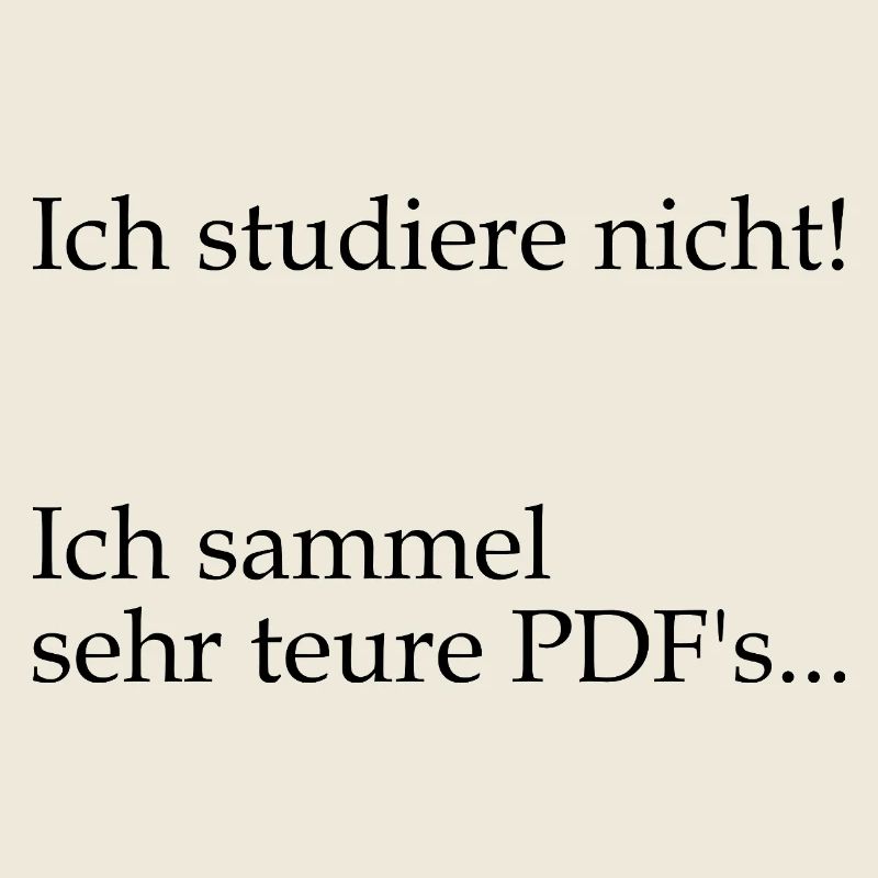 Unispruch "sehr teure PDFs" Geschenk, Studenten