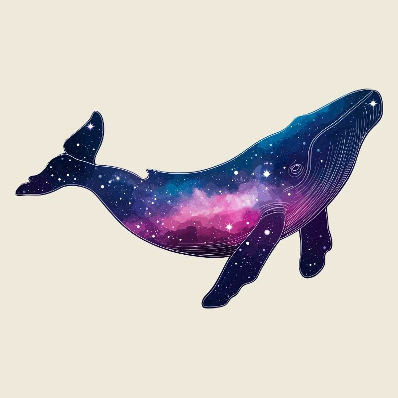 Whale Subtle Bisexual Bi Galaxy Whale Space