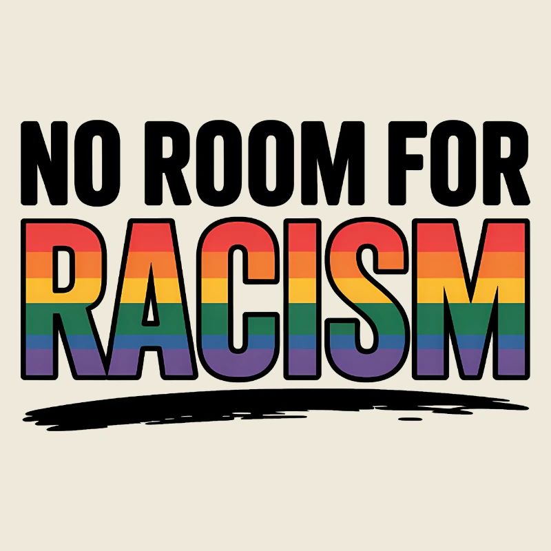 Pas de place pour le racisme - Logo de la Cool Pride