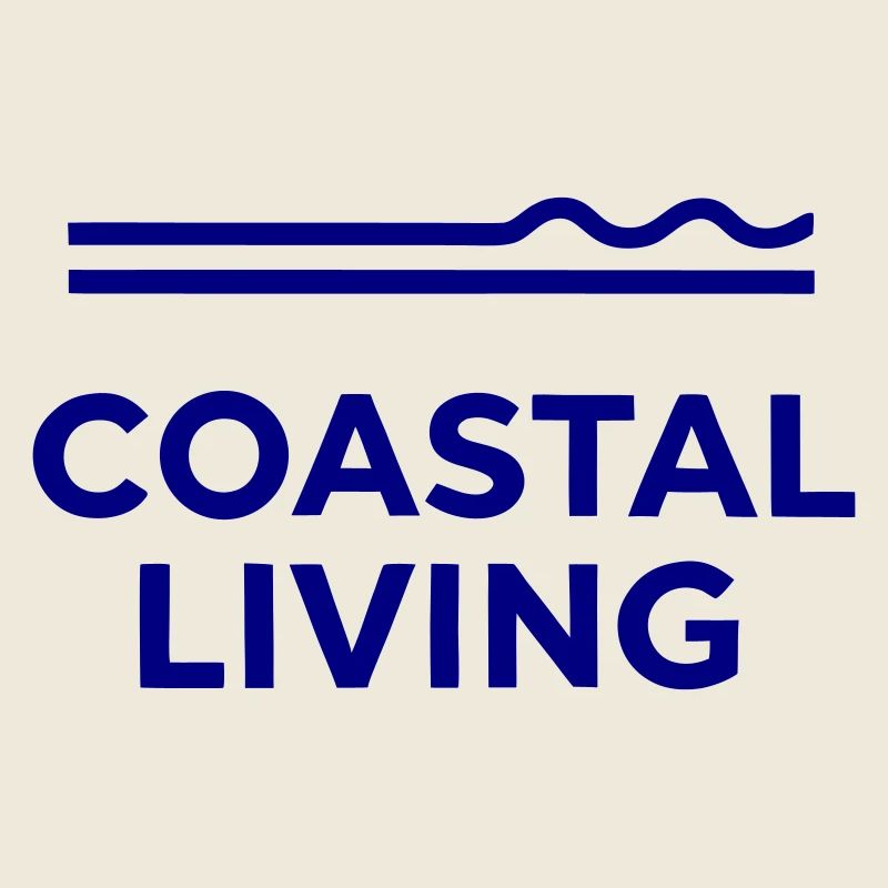 Lignes marines bleu côtier