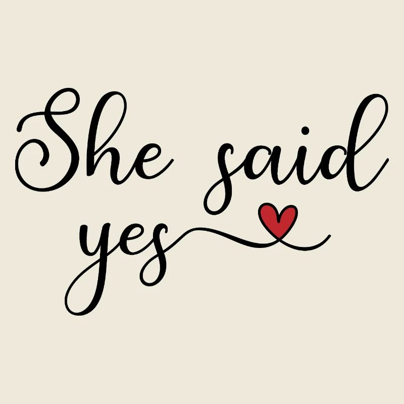 She said yes
