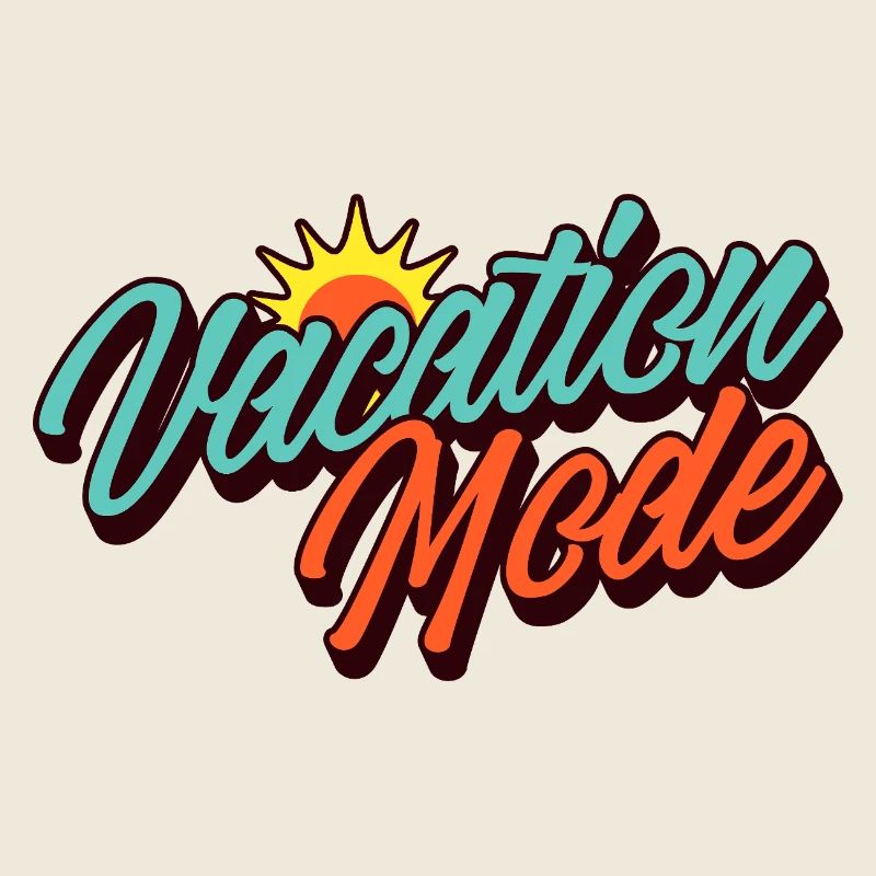 Mode Vacances Mode Vacances Design solaire rétro