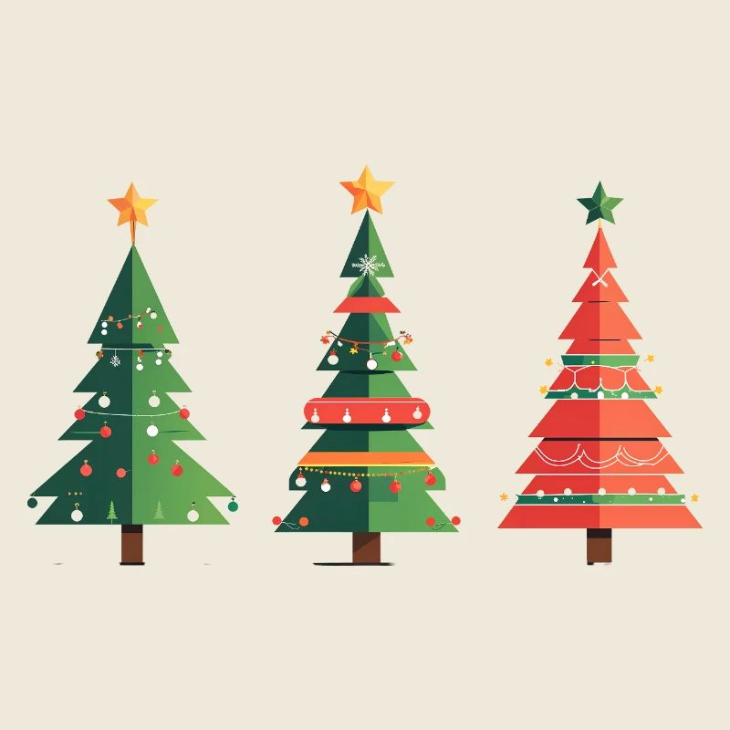 Triple Christmas Tree Pattern