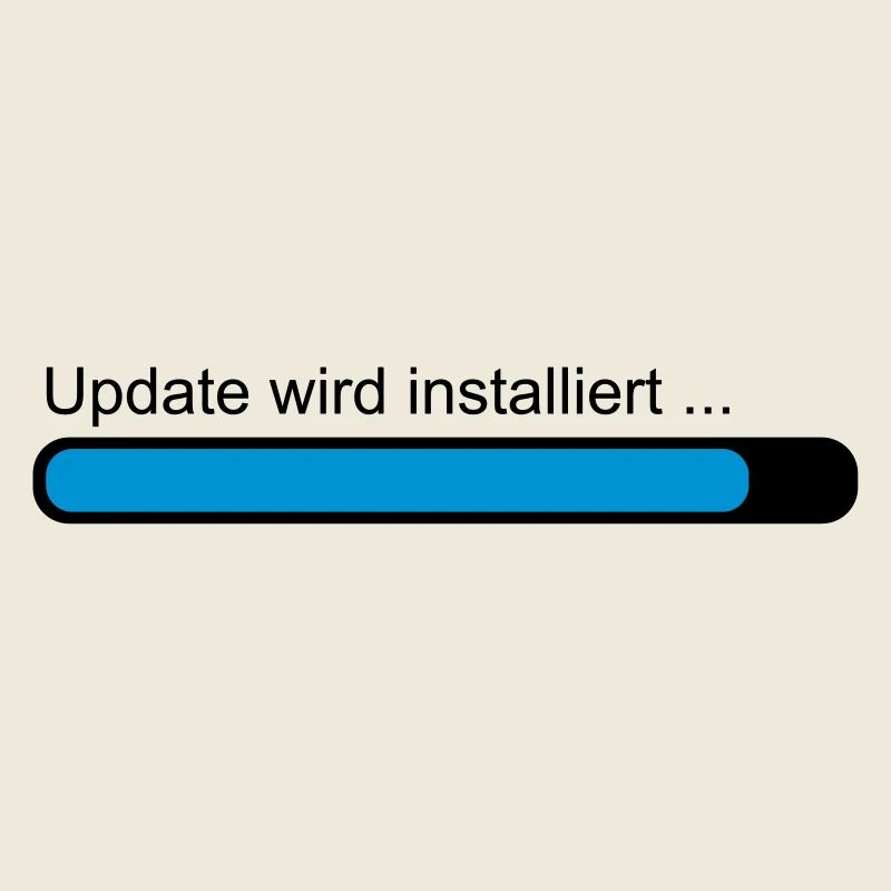 Update wird installiert ... Ladebalken