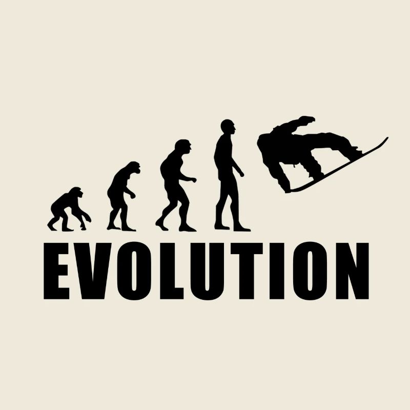 EVOLUTION SNOWBOARD Schnee Winter Geschenk