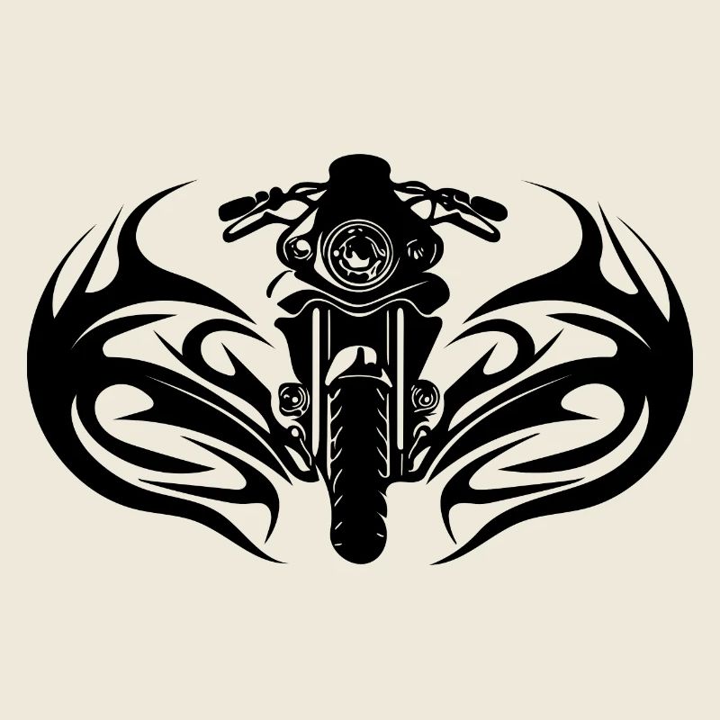 Style Splash Tattoo de course de moto