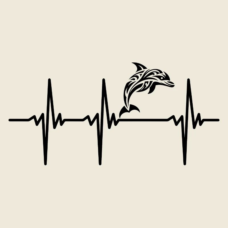 Heartbeat for jumping tribal dolphins