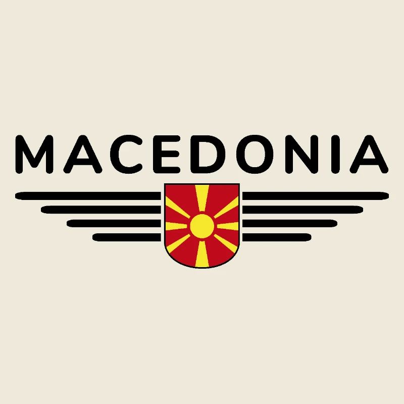 Conception de t-shirt Macédoine pour les fans