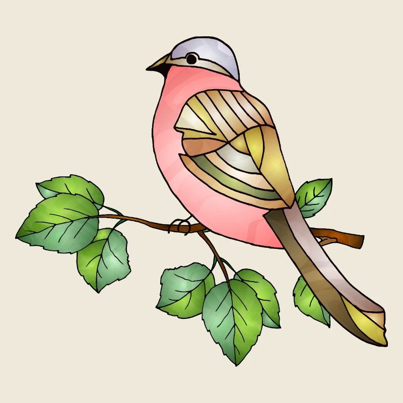 Bunter Vogel